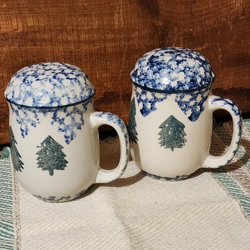 Tienshan Stoneware Salt & Pepper Shakers